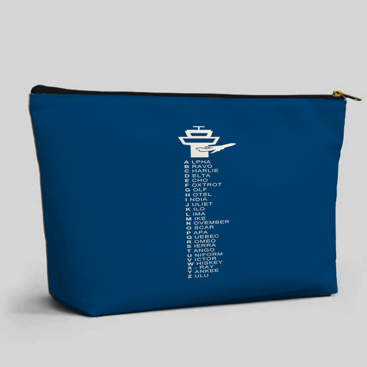 Aviation Alphabet Designed Zipper Pouch