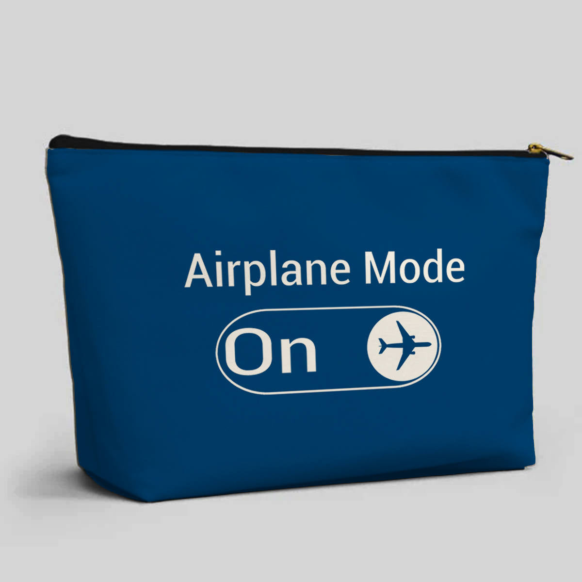 Airplane Mode On Designed Zipper Pouch