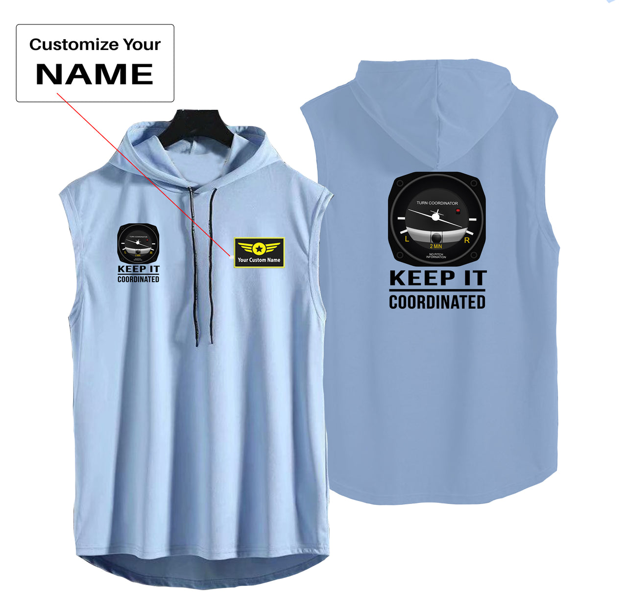 Keep It Coordinated Designed Hooded Tank Tops