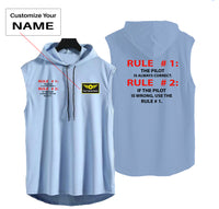 Thumbnail for Rule 1 - Pilot is Always Correct Designed Hooded Tank Tops