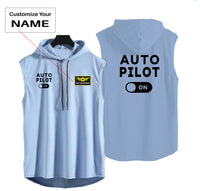 Thumbnail for Auto Pilot ON Designed Hooded Tank Tops