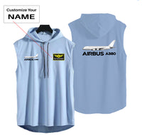 Thumbnail for The Airbus A380 Designed Hooded Tank Tops