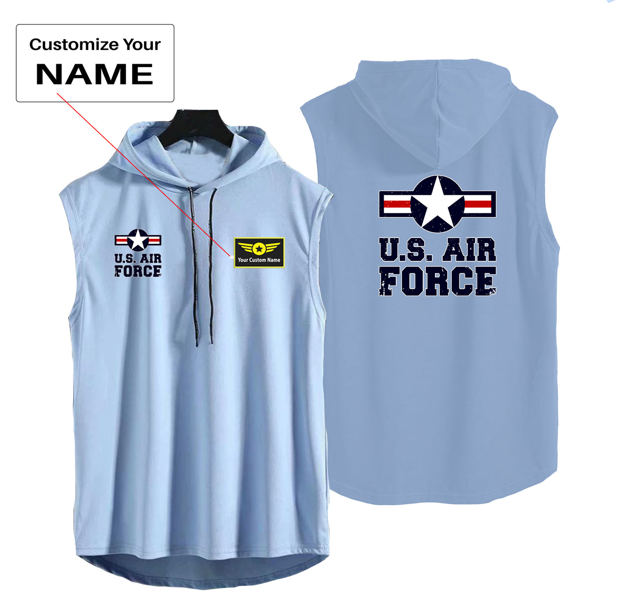 US Air Force Designed Hooded Tank Tops