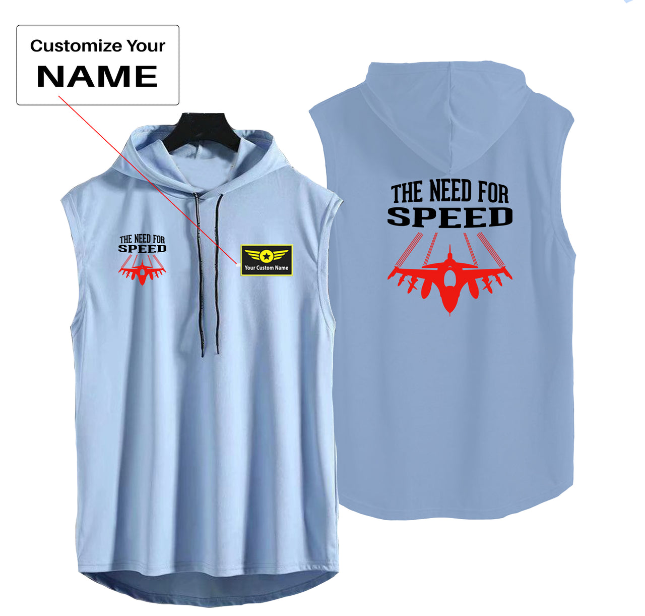 The Need For Speed Designed Hooded Tank Tops