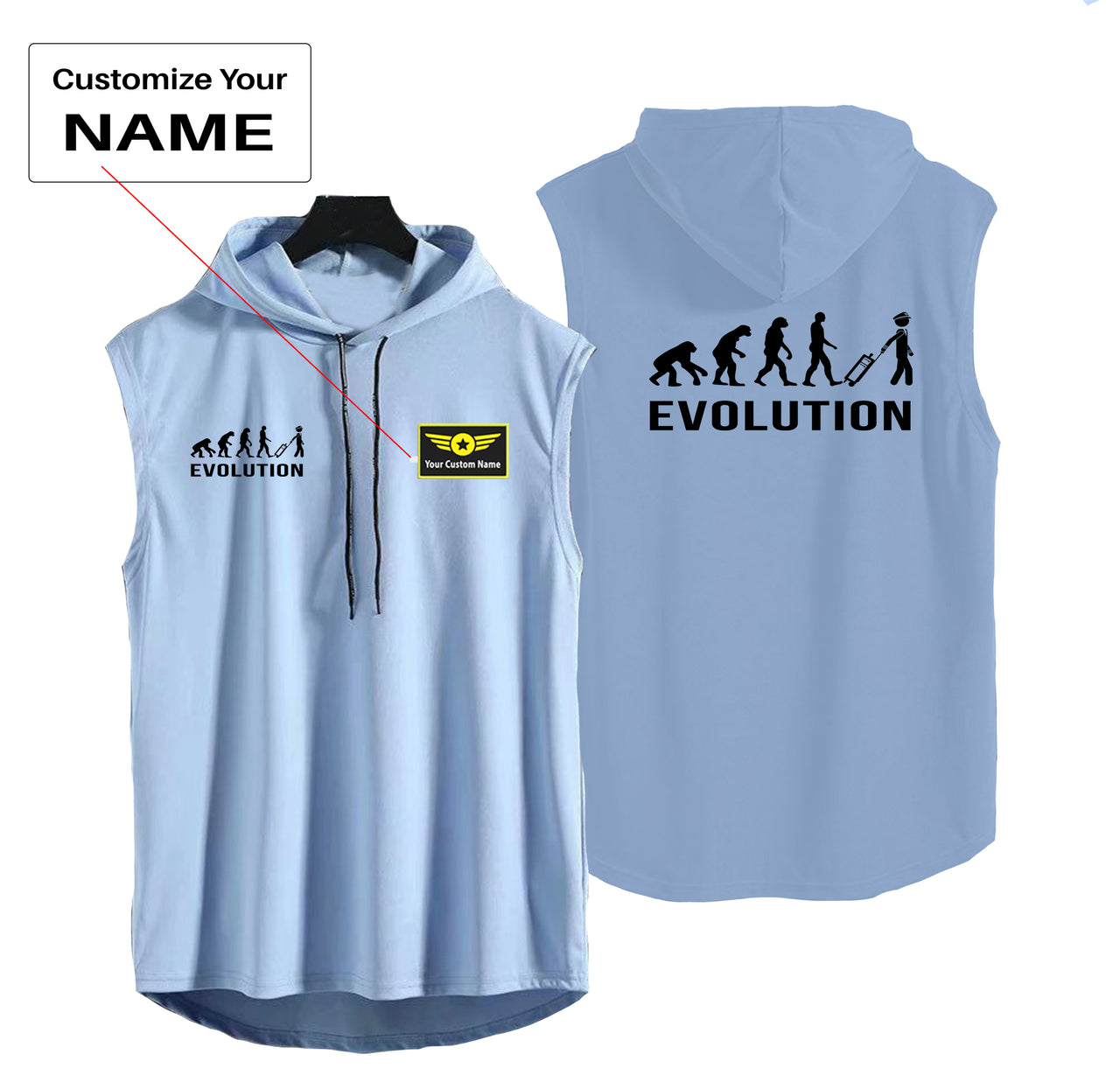 Pilot Evolution Designed Hooded Tank Tops