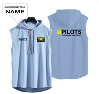 Thumbnail for Pilots They Know How To Fly Designed Hooded Tank Tops