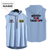 Thumbnail for Ready For Takeoff Designed Hooded Tank Tops