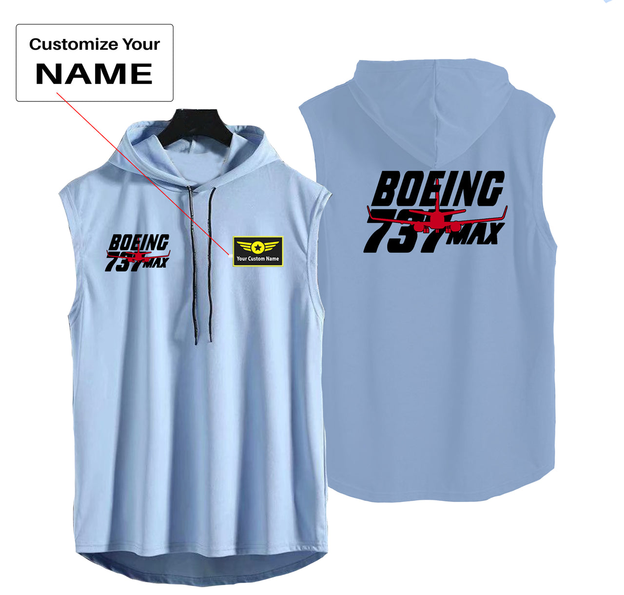 Amazing Boeing 737 Max Designed Hooded Tank Tops