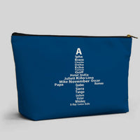 Thumbnail for Airplane Shape Aviation Alphabet Designed Zipper Pouch