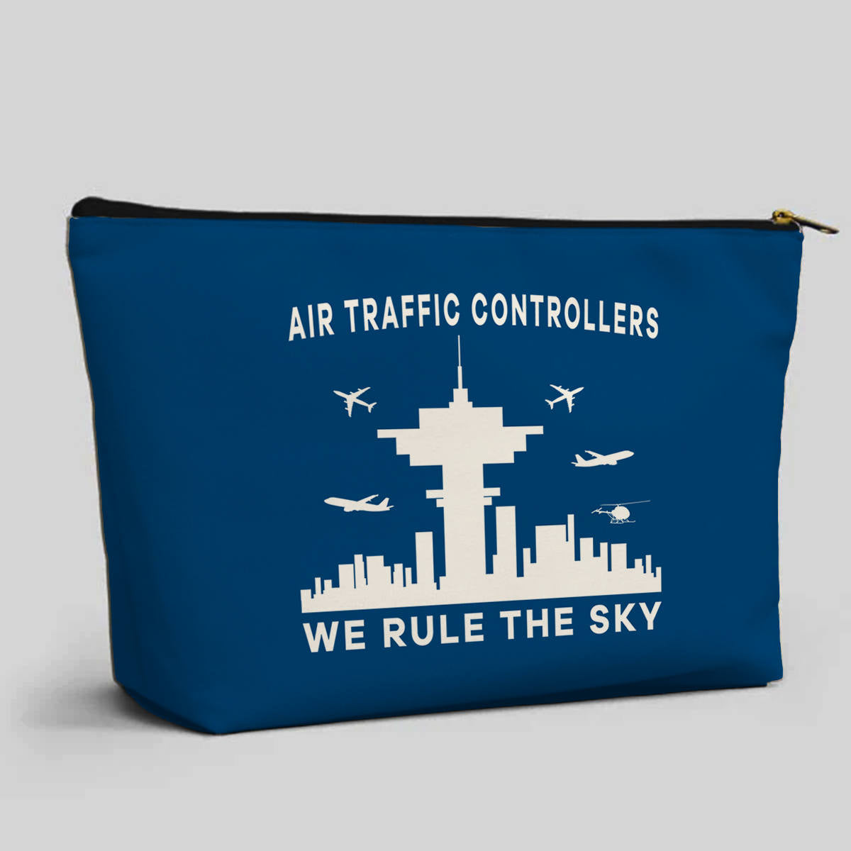 Air Traffic Controllers - We Rule The Sky Designed Zipper Pouch