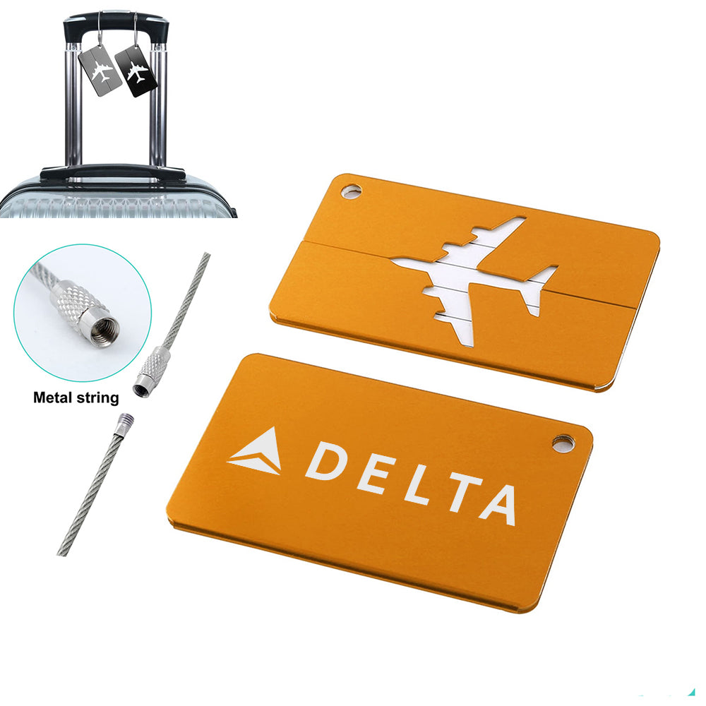 Delta Air Lines Designed Aluminum Luggage Tags