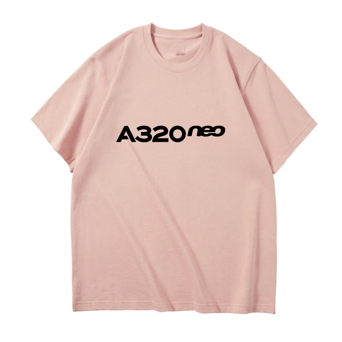 A320neo & Text Designed Relax Fit T-Shirts