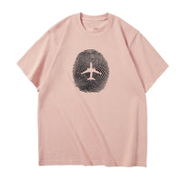 Thumbnail for Aviation Finger Print Designed Relax Fit T-Shirts