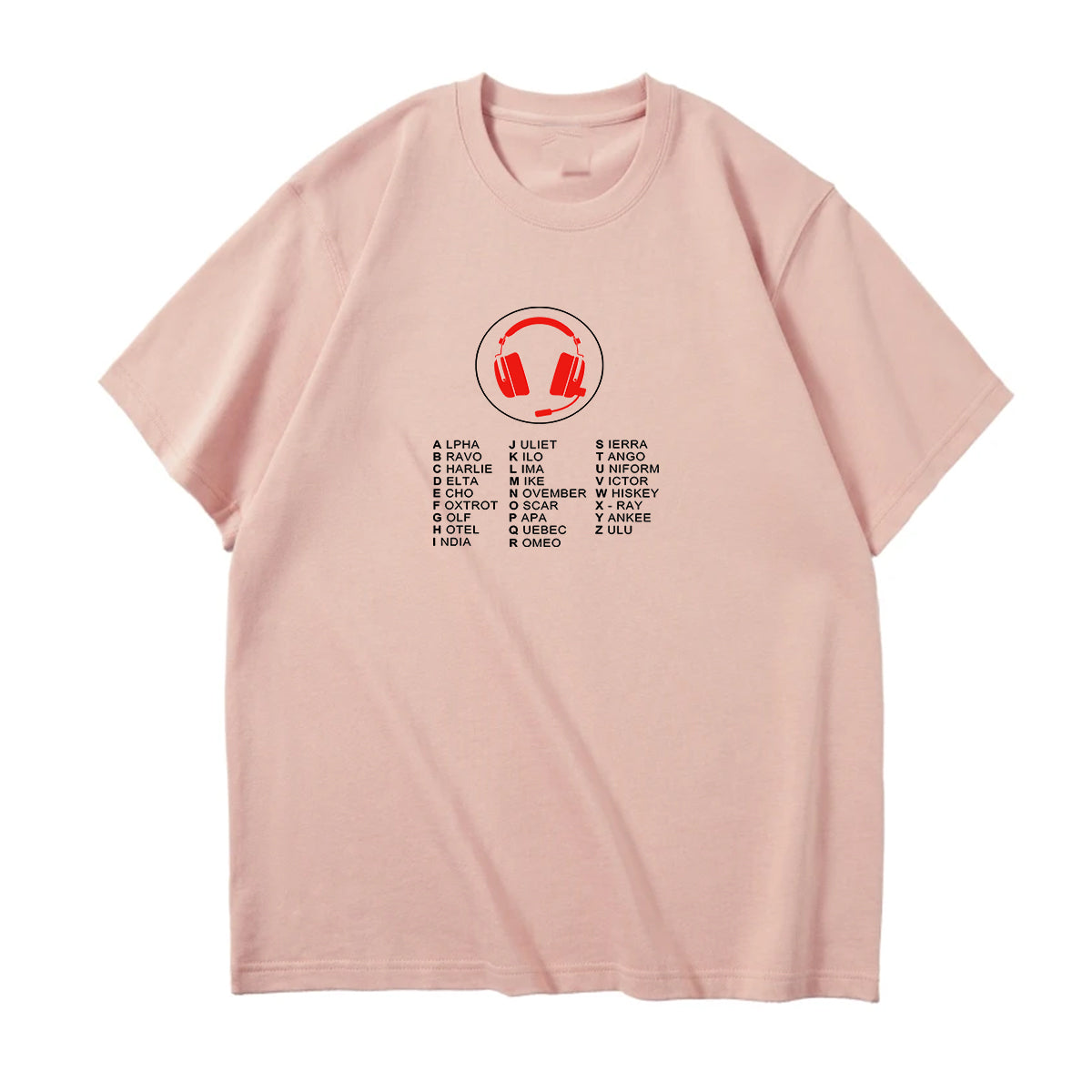 Aviation Alphabet 3 Designed Relax Fit T-Shirts