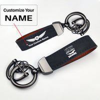 Thumbnail for I Don't Always Stop and Look at Airplanes Design Horseshoe Buckle Key Chains