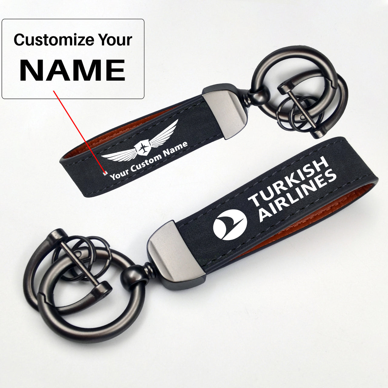 Turkish Airlines Design Horseshoe Buckle Key Chains