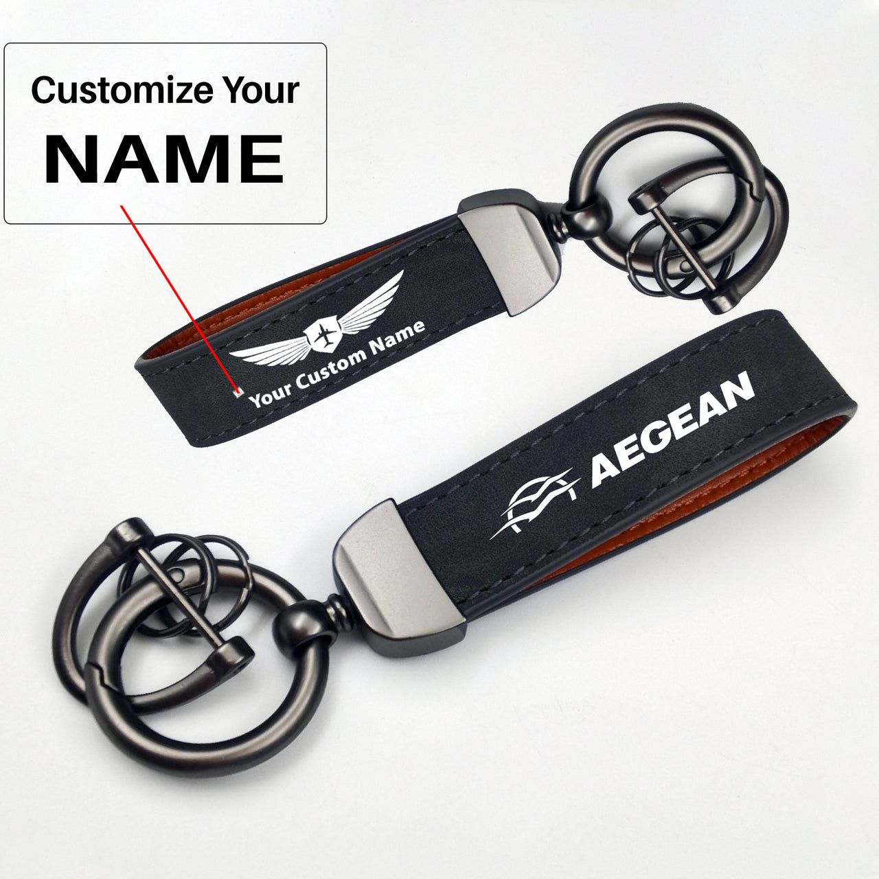 Aegean Airlines Design Horseshoe Buckle Key Chains