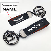 Thumbnail for Indigo Airlines Design Horseshoe Buckle Key Chains