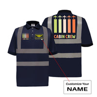 Thumbnail for Colourful Cabin Crew Designed Reflective Polo T-Shirts