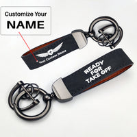 Thumbnail for Ready For Takeoff Design Horseshoe Buckle Key Chains