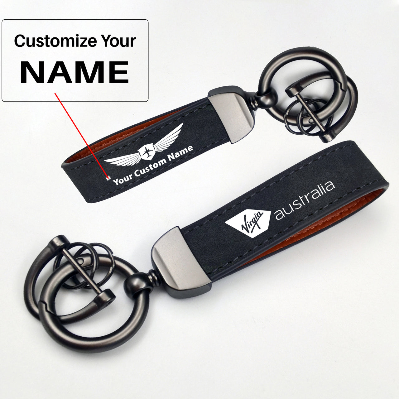 Virgin Australia Airlines Design Horseshoe Buckle Key Chains