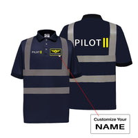 Thumbnail for Pilot & Stripes (2 Lines) Designed Reflective Polo T-Shirts