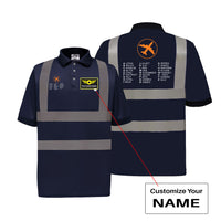 Thumbnail for Aviation Alphabet 2 Designed Reflective Polo T-Shirts