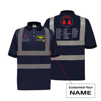 Thumbnail for Aviation Alphabet 3 Designed Reflective Polo T-Shirts