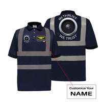 Thumbnail for In Thrust We Trust Designed Reflective Polo T-Shirts