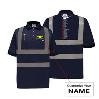 Thumbnail for Aviation Alphabet Designed Reflective Polo T-Shirts