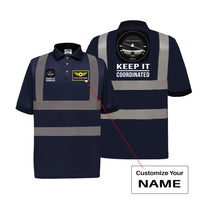 Thumbnail for Keep It Coordinated Designed Reflective Polo T-Shirts