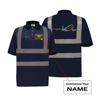 Thumbnail for Multicolor Airplane Designed Reflective Polo T-Shirts