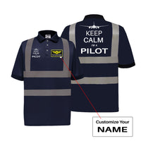 Thumbnail for Pilot (777 Silhouette) Designed Reflective Polo T-Shirts