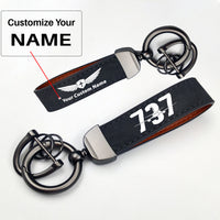 Thumbnail for Boeing 737 Designed Design Horseshoe Buckle Key Chains