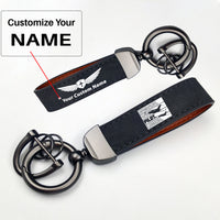 Thumbnail for Husband & Dad & Pilot & Legend Design Horseshoe Buckle Key Chains