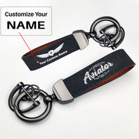 Thumbnail for Aviator - Dont Make Me Walk Design Horseshoe Buckle Key Chains