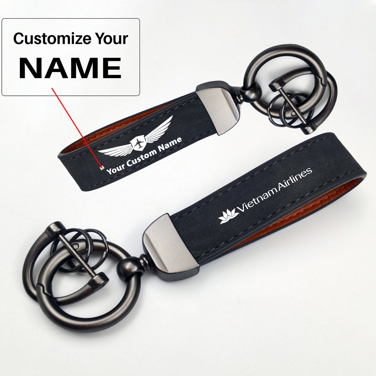 Vietnam Airlines Design Horseshoe Buckle Key Chains