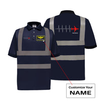 Thumbnail for Aviation Heartbeats Designed Reflective Polo T-Shirts