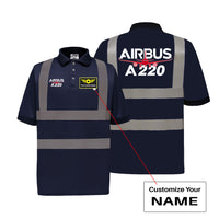 Thumbnail for Airbus A220 Designed Reflective Polo T-Shirts