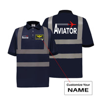 Thumbnail for Aviator Designed Reflective Polo T-Shirts