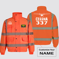 Thumbnail for Cessna 337 & Plane Designed Reflective Winter Jackets