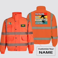 Thumbnail for Husband & Dad & Aircraft Mechanic & Legend Designed Reflective Winter Jackets