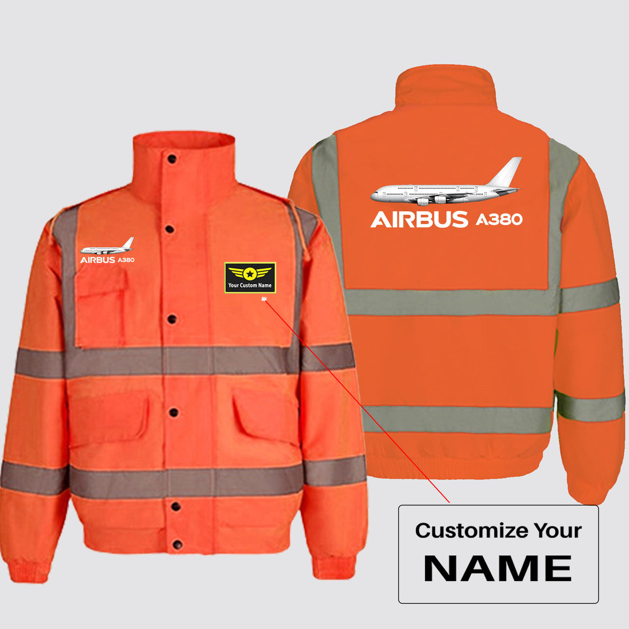 The Airbus A380 Designed Reflective Winter Jackets