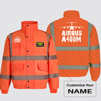 Thumbnail for Airbus A400M & Plane Designed Reflective Winter Jackets