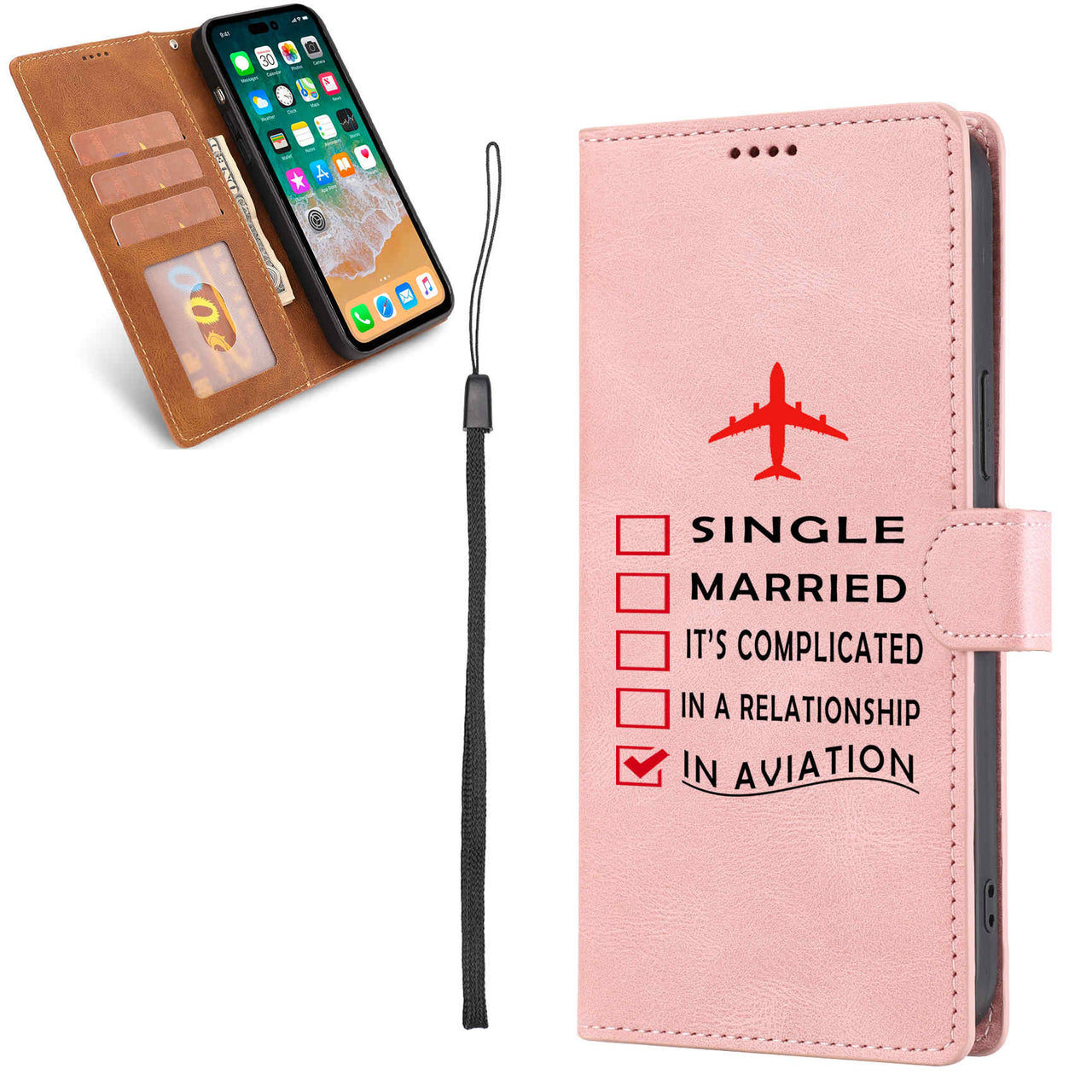 In Aviation Designed Leather Samsung S & Note Cases