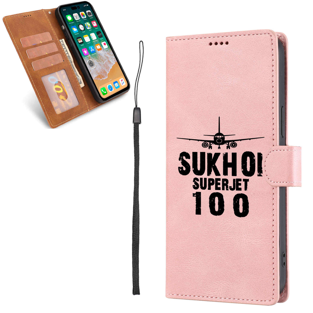 Sukhoi Superjet 100 & Plane Designed Leather Samsung S & Note Cases