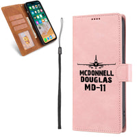 Thumbnail for McDonnell Douglas MD-11 & Plane Designed Leather Samsung S & Note Cases