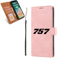 Thumbnail for 757 Flat Text Designed Leather iPhone Cases