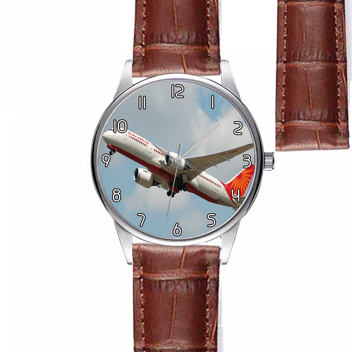 Air India's Boeing 787 Designed Fashion Leather Strap Watches