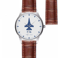 Thumbnail for Fighting Falcon F16 Designed Fashion Leather Strap Watches
